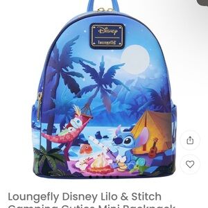 Loungefly Disney Lilo & Stitch Tropical Blue Backpack